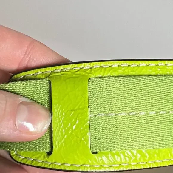 Coach Signature Stripe Khaki and Like Purse - Picture 10 of 13